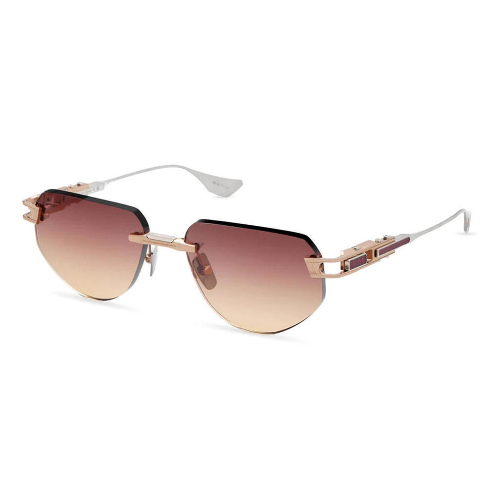 DITA Grand-Imperyn Rose Gold Silver Titanium Rimless Sunglasses DTS164-A-03